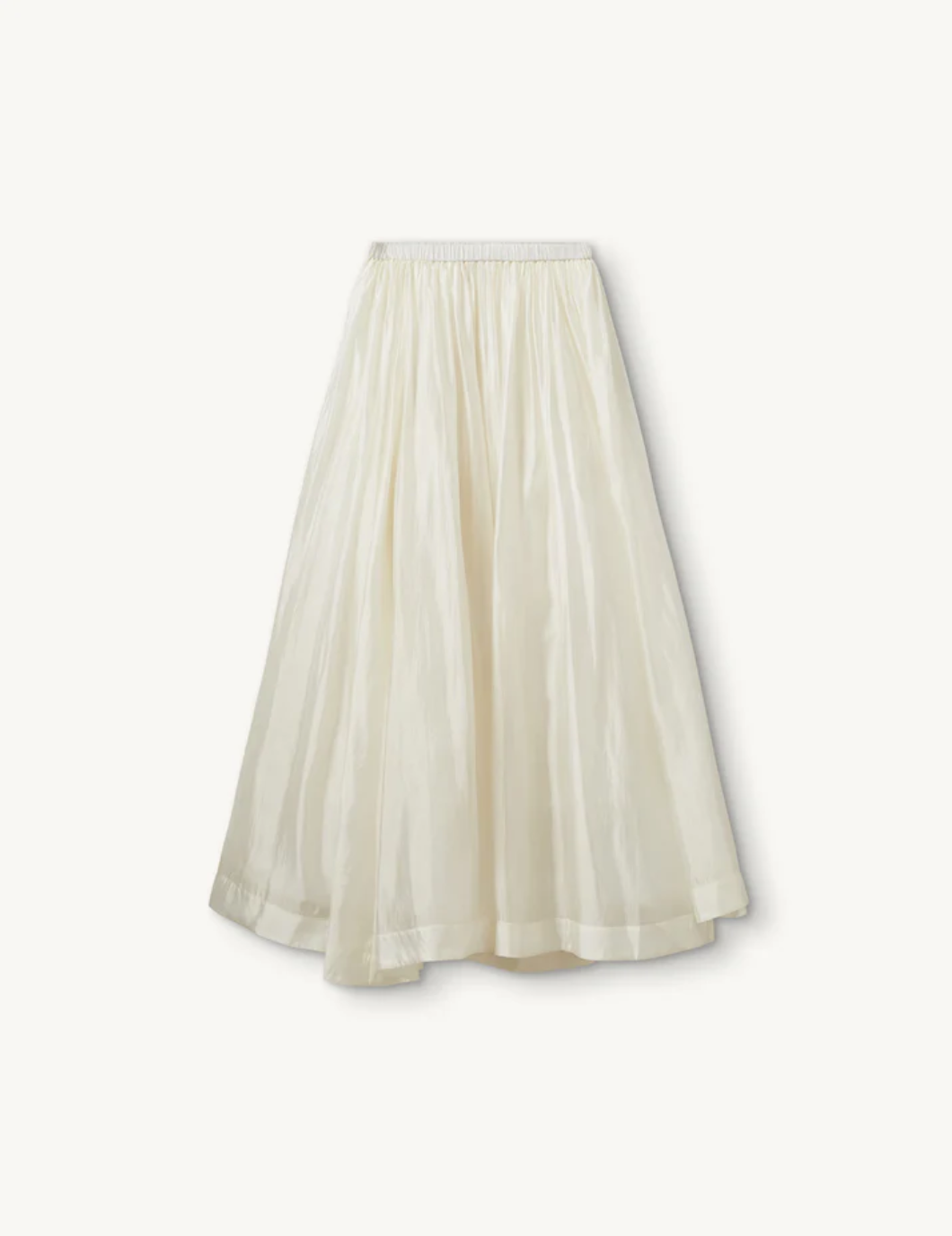 Gilian Volume Skirt Cream Skjørt